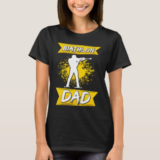 Biathlon Dad  Winter Sports Biathlete Father Mount T-shirt