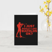 Biathlon Funny Pron Positie Biatleet Schieten S Kaart (Gele Bloem)