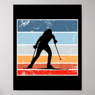 Biathlon langlauf ontwerp voor biathlon poster