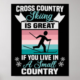 Biathlon langlaufen is geweldig cross count poster