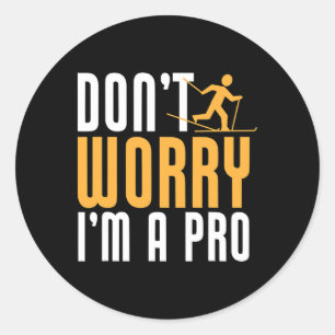 Biathlon maakt me geen zorgen dat ik een Pro Cross Ronde Sticker