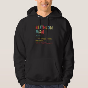 Biathlon mam Definition Biathlon mam voor vrouwen Hoodie
