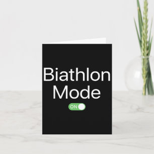 Biathlon Modus Aan Sportieve Atleet Smartphone Ont Kaart