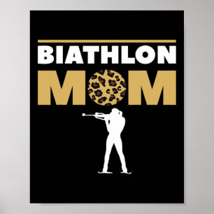 Biathlon Mom Skiwedstrijd Biatleet 1 Poster