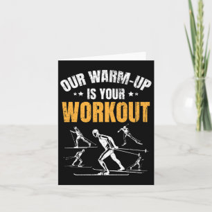 Biathlon Onze warming-up is jouw workout langlaufe Kaart