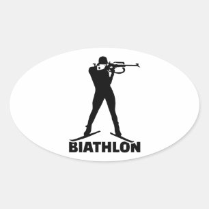 Biathlon Ovale Sticker