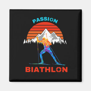 Biathlon Pion supporter fan langlaufen en Magneet