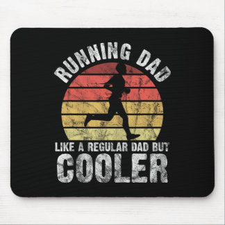 Biathlon Runner Marathon Running Dad Vaderdag Muismat