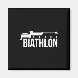 Biathlon Schieten Pistool Skiing Biatleet Magneet