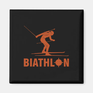 Biathlon Ski Skier Wintersport Cross-country Ski Magneet
