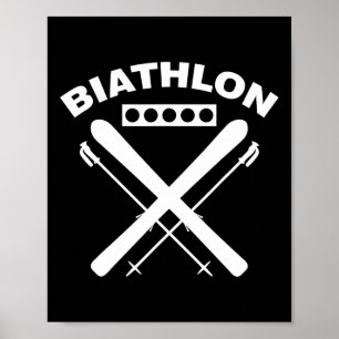 Biathlon Ski Skier Wintersport Cross-country Ski Poster