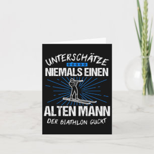 Biathlon Skiën Skier Cross-country Gift Kaart