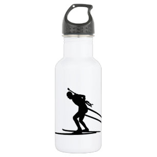 Biathlon skiing waterfles
