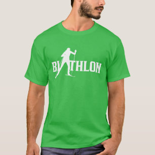 Biathlon Sporten Biatleet Biathlons retro T-shirt