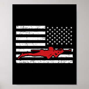 Biathlon Sporten Marathon Skilanglaufen Amerikaans Poster