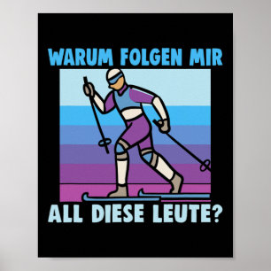 Biathlon Waarom al deze mensen volgen in het hele Poster