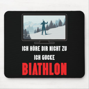 Biathlon Winter Sport Design Gezegde Ski Skier Gif Muismat