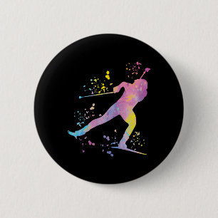 Biatleet Nordic Skiing Biathlon 12 Ronde Button 5,7 Cm