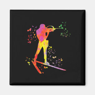 Biatleet Nordic Skiing Biathlon 13 Magneet