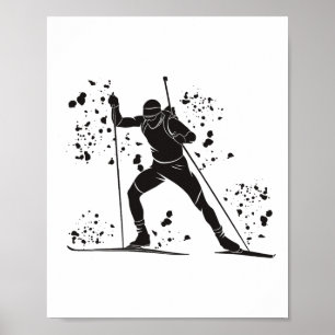 Biatleet Nordic Skiing Biathlon 14 Poster