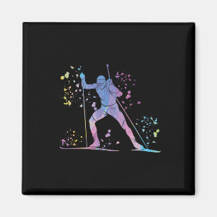 Biatleet Nordic Skiing Biathlon 20 Magneet