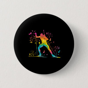 Biatleet Nordic Skiing Biathlon 24 Ronde Button 5,7 Cm