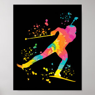 Biatleet Nordic Skiing Biathlon 25 Poster