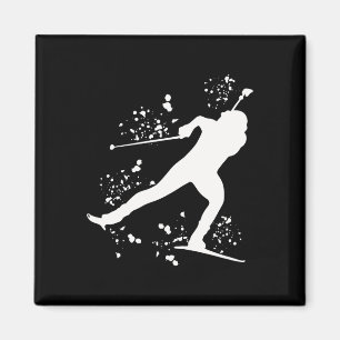Biatleet Nordic Skiing Biathlon 6 Magneet
