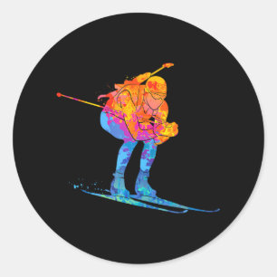 Biatlete Skiing Biathlon Ronde Sticker