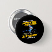 Biatlon 8 ronde button 5,7 cm (Voorkant /achterkant)