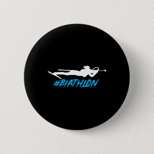 Biatlon Biatlete Cross-country Skiing Target Sho Ronde Button 5,7 Cm