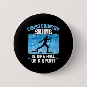 Biatlon Cross-country Skiing is een heuvel van een Ronde Button 5,7 Cm