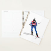 Biatlon Skiër Wintersport Atleet in actie Planner (Display)