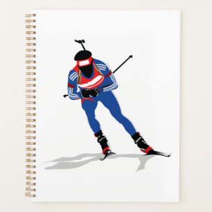Biatlon Skiër Wintersport Atleet in actie Planner