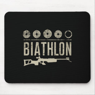 Biatlon Winter Sport Skiën Riffle Schieten Bad Muismat