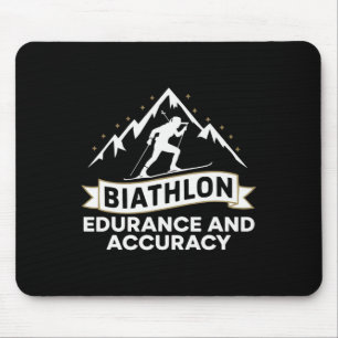 Biatlon Winter Sport Skiën Riffle Schieten Bad Muismat