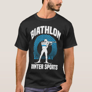 Biatlon Winter Sports Biatlete Skiing Shooting G T-shirt