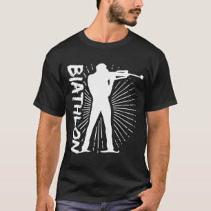 Biatlon Winter Sports Snow Biathlete Cross Countr T-shirt