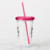 Bibbidi Bobbidi Booze Funny Magical Black Script Acryl Drinkbeker (Links)