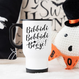 Bibbidi Bobbidi Booze Grappig Magisch Zwart Script Reisbeker