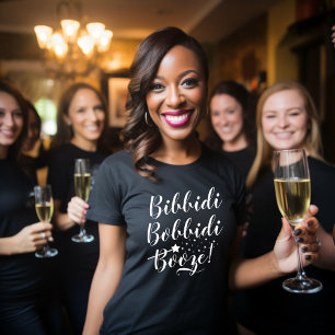 Bibbidi Bobbidi Booze T-shirt noir pour femmes
