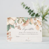 biberon fleurie boho tombole bébé invitation insér (Debout devant)