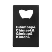 Bibimbap & Chimaek & Gimbap & Kimchi. Aliments cor (Dos)