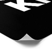 Bibimbap & Chimaek & Gimbap & Kimchi. Koreaanse vo Poster (Hoek)