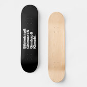 Bibimbap & Chimaek & Gimbap & Kimchi. Koreaanse vo Skateboard (Voorkant)