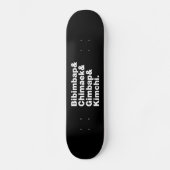 Bibimbap & Chimaek & Gimbap & Kimchi. Koreaanse vo Skateboard (Voorkant)