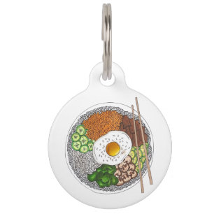 Bibimbap Korean Food Cooking Cuisine Rice Egg Dish Huisdierpenning
