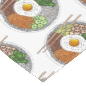 Bibimbap Korean Food Cooking Cuisine Rice Egg Dish Tafelkleed (Gekanteld)