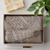 Bible antique avec le papier de soie de soie de (Cadeau)