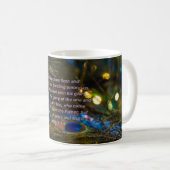 Bible Bleue Victorienne Verse Café Mug (Devant droit)